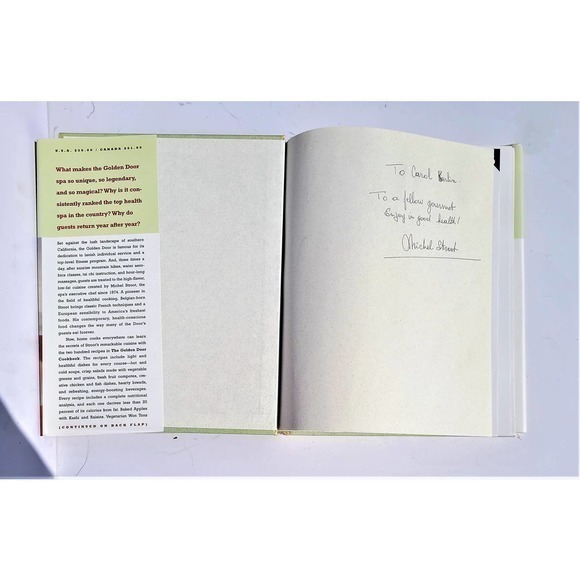 The Golden Door Cookbook by Michael Stroot 1997 Signed Cookbook‎ Hardcover Book - Picture 4 of 13